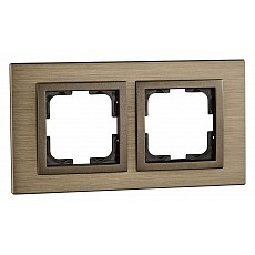 Рамка на 2 поста mono electric style aluminium 107-810000-161